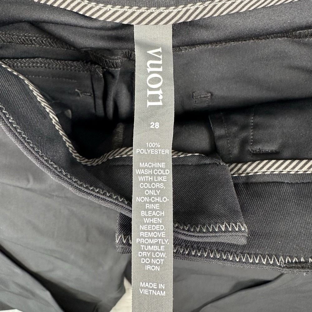 Vuori Meta Pant Mens 28x32 Black Athletic Slim Fit V430 Tech Performance EUC - Picture 10 of 16